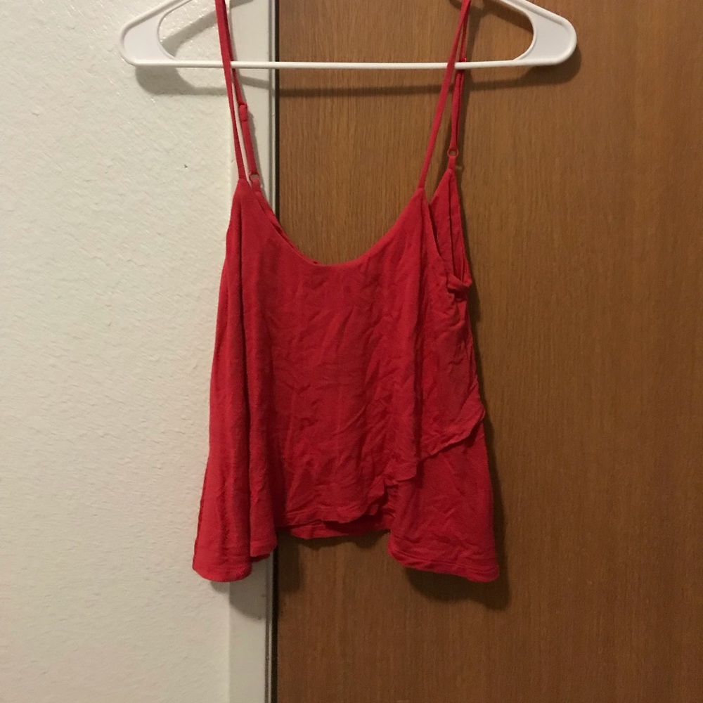 Red crop top